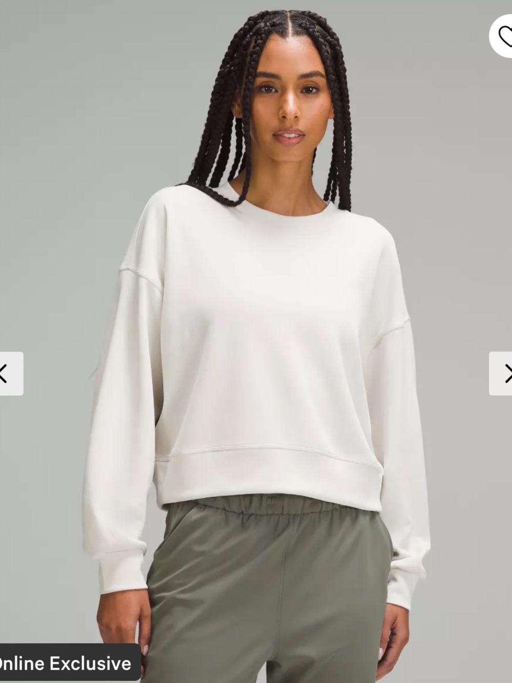 Lululemon Softstreme Perfectly Oversized Cropped Crew